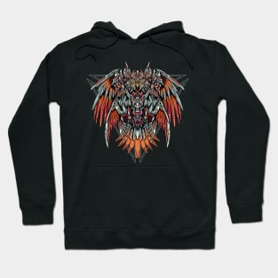 Great owl Mecha Illustration Hoodie